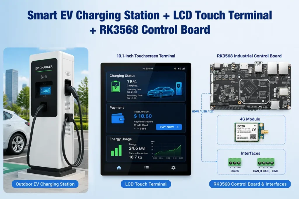 rk3568 ev charging controller board odm case study main image